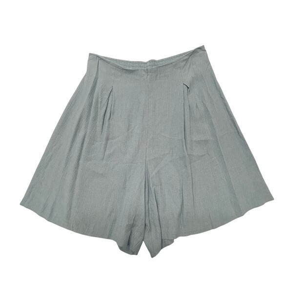 Vintage‎ Light Blue Wide Leg Lounge Shorts Fashion Bug 1X - Picture 1 of 8